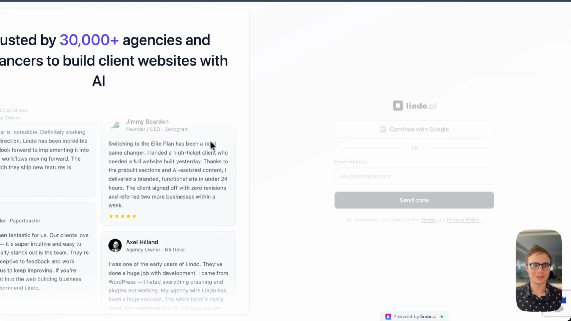 app.lindo.ai/sign-in with the Ahrefs toolbar: no canonical, robots.txt on app.lindo.ai